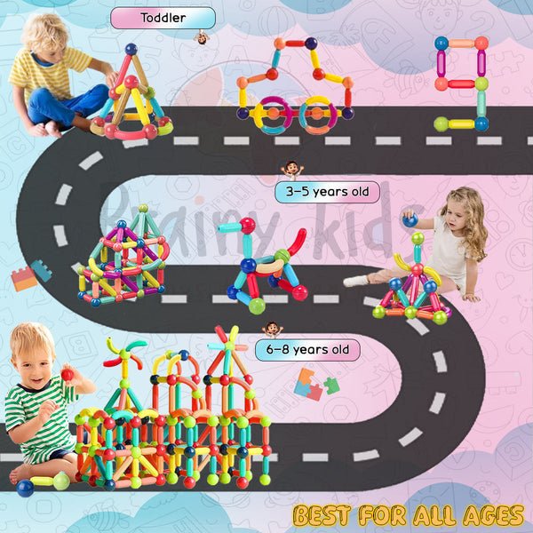 Magnetic Sticks Building Blocks | Early Learning Toy - Baby Gem
