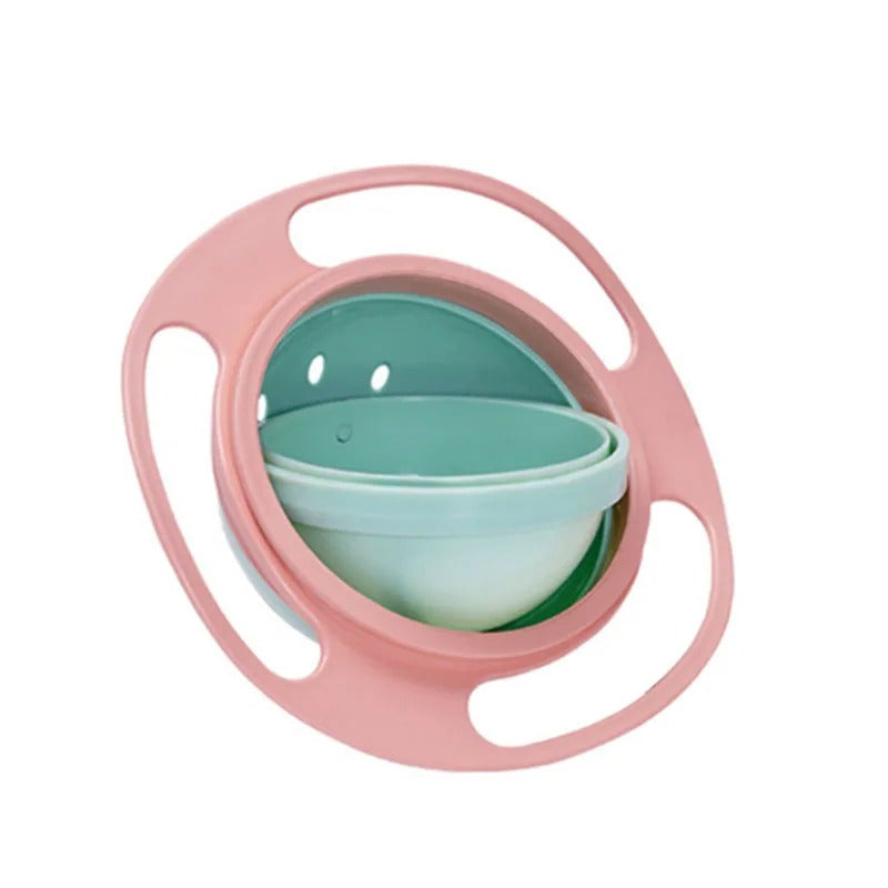 360° Rotary Gyro Umbrella Bowl Practical Spill-Proof Baby Balance Bowl - Baby Gem