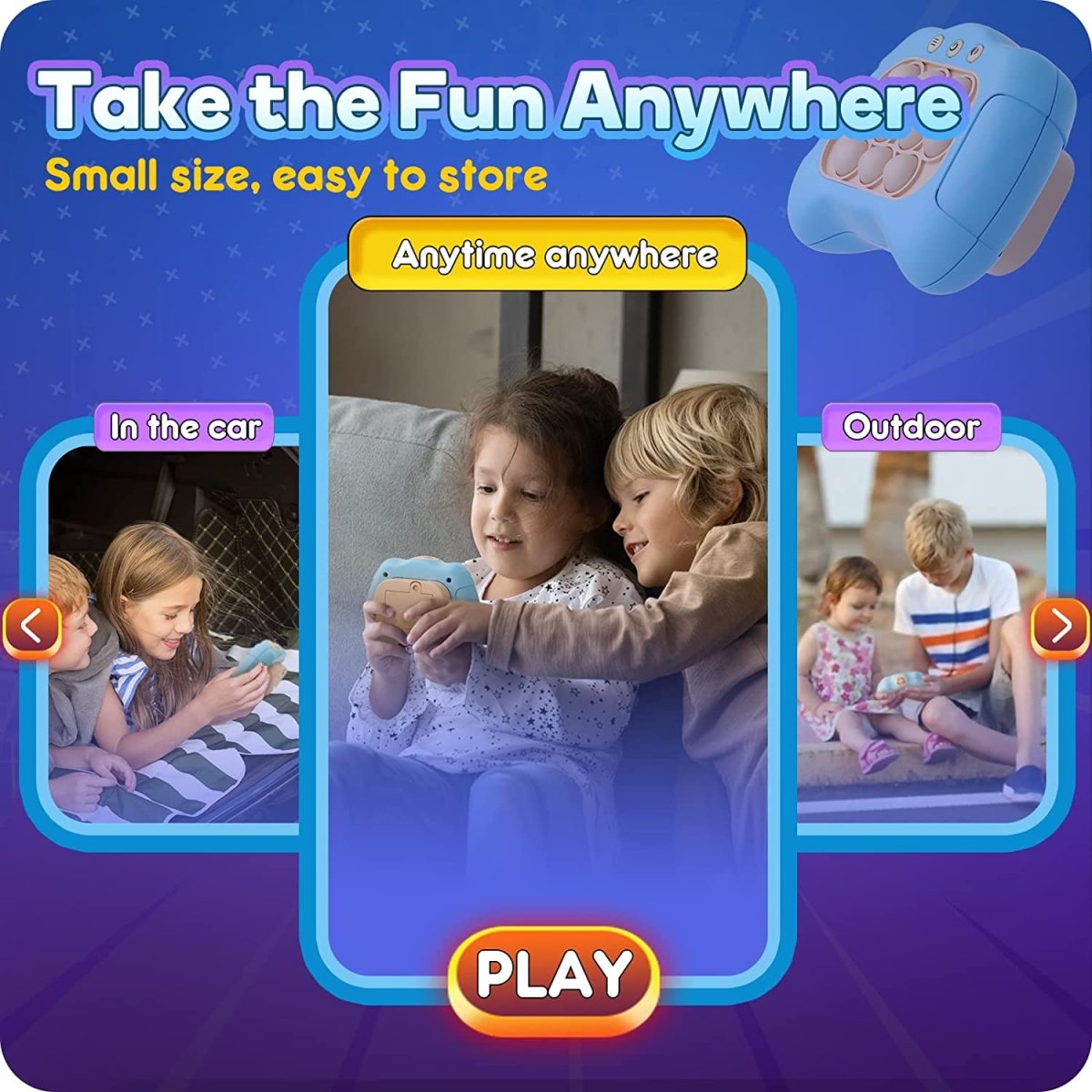 Pop It! PRO - The Light - Up, Pattern - Popping Game - Baby Gem