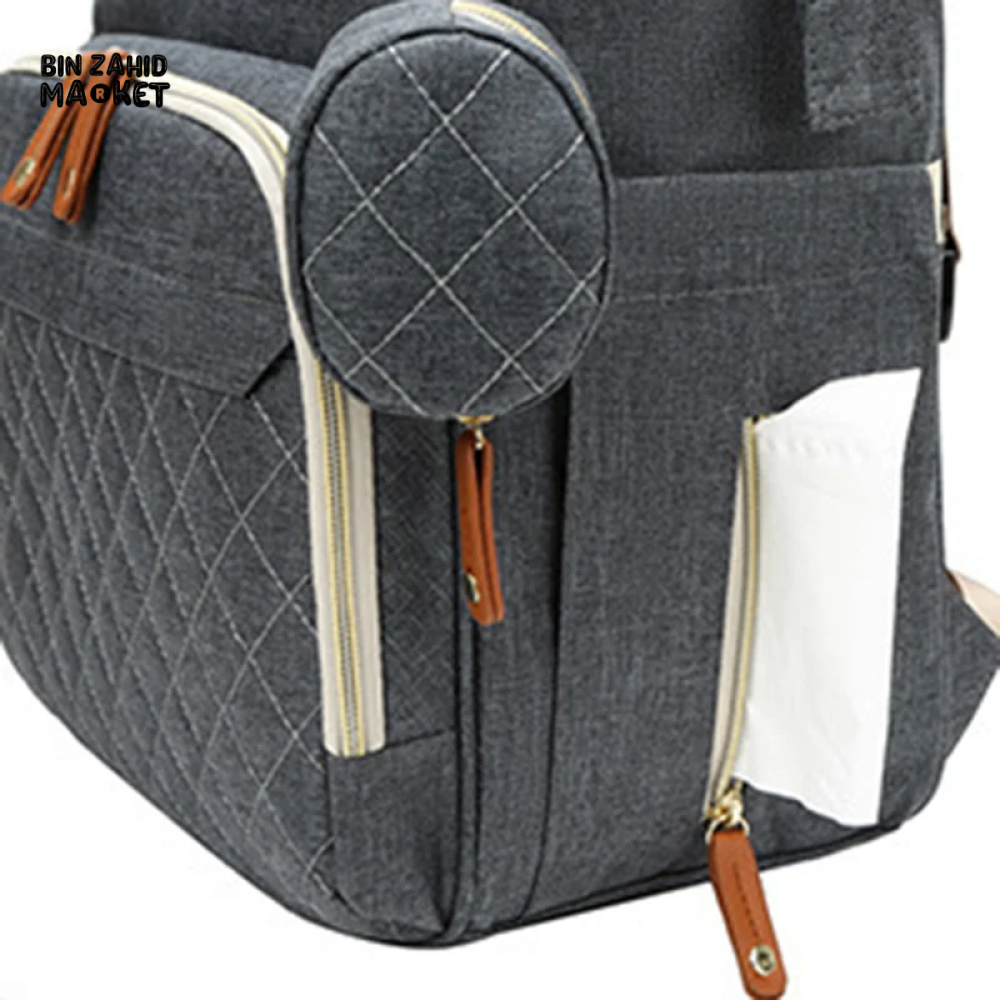 Large Capacity Waterproof Mummy Bag Backpack – Unisex Baby Diaper Bag (Pakistan)