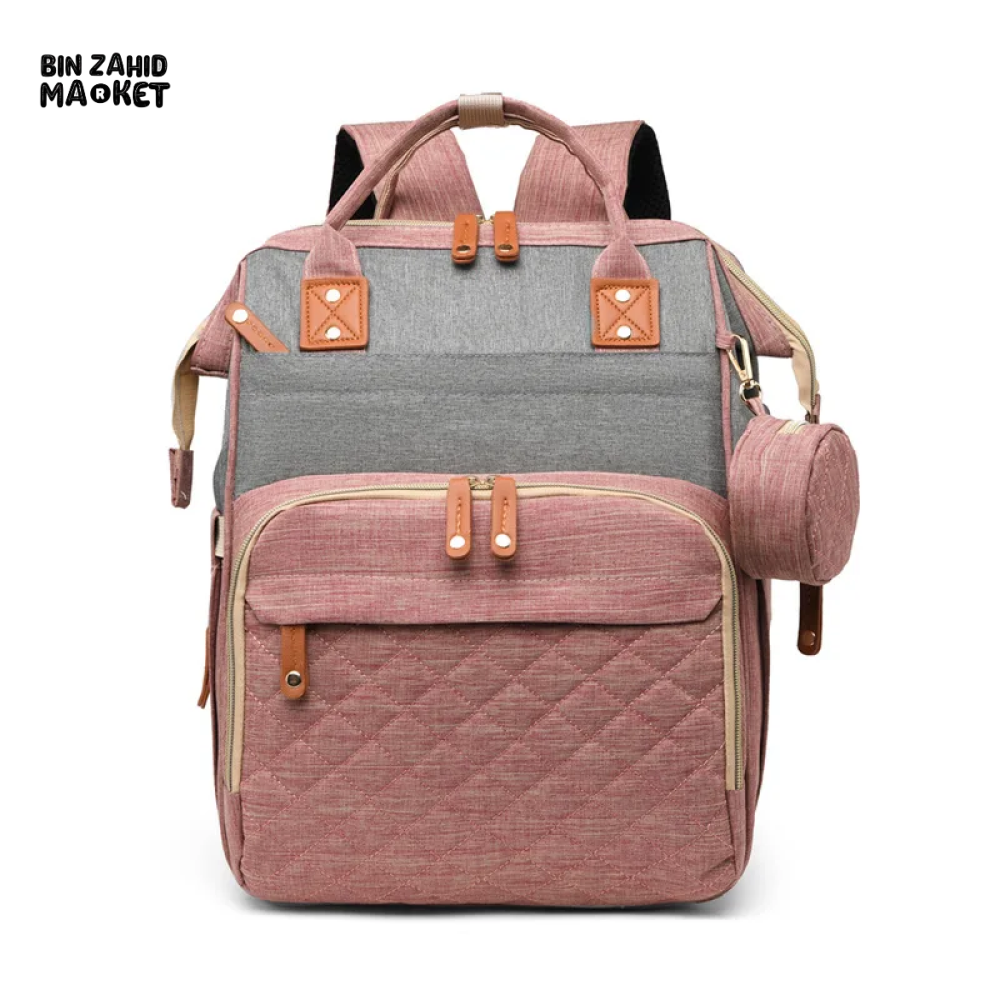 Large Capacity Waterproof Mummy Bag Backpack – Unisex Baby Diaper Bag (Pakistan)