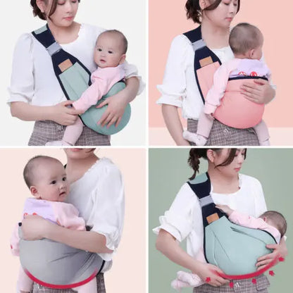 Adjustable Newborn Baby Carrier Sling Wrap Breathable Backpack Shoulder Strap for baby feeding darvaza.pk