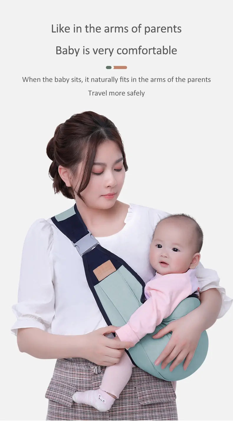 Adjustable Newborn Baby Carrier Sling Wrap Breathable Backpack Shoulder Strap for baby feeding darvaza.pk