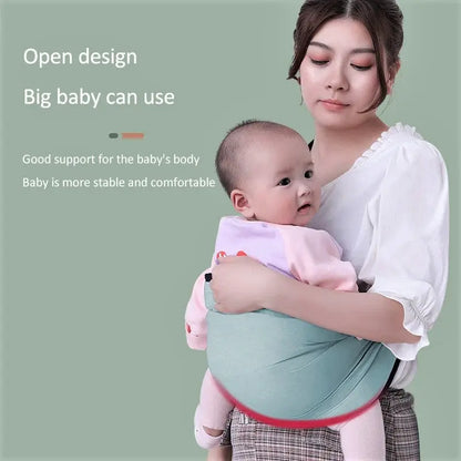 Adjustable Newborn Baby Carrier Sling Wrap Breathable Backpack Shoulder Strap for baby feeding darvaza.pk