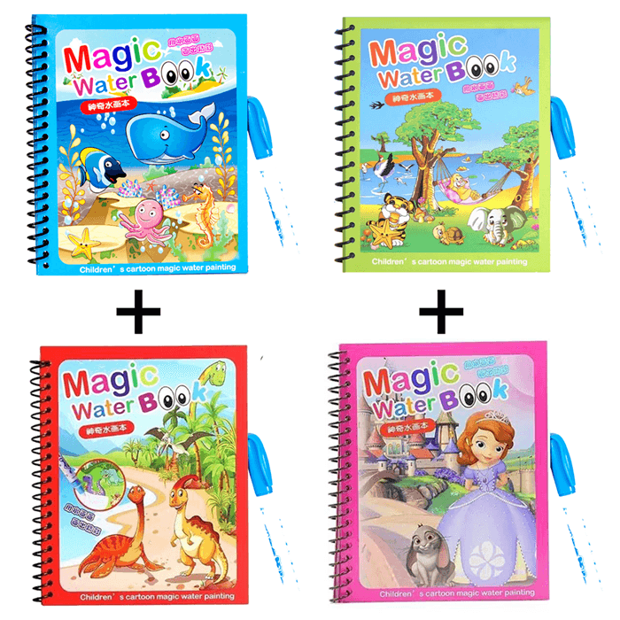 Magic Water Book (Reusable) + 1 Magic Water Pen