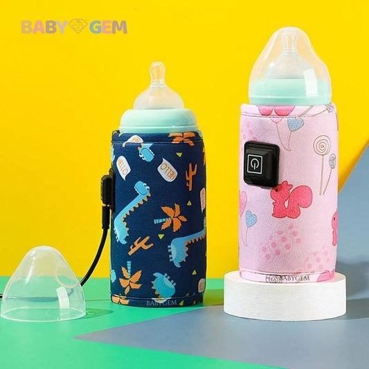 BabyGem™ Portable USB Feeder Baby Bottle Warmer - Baby Gem