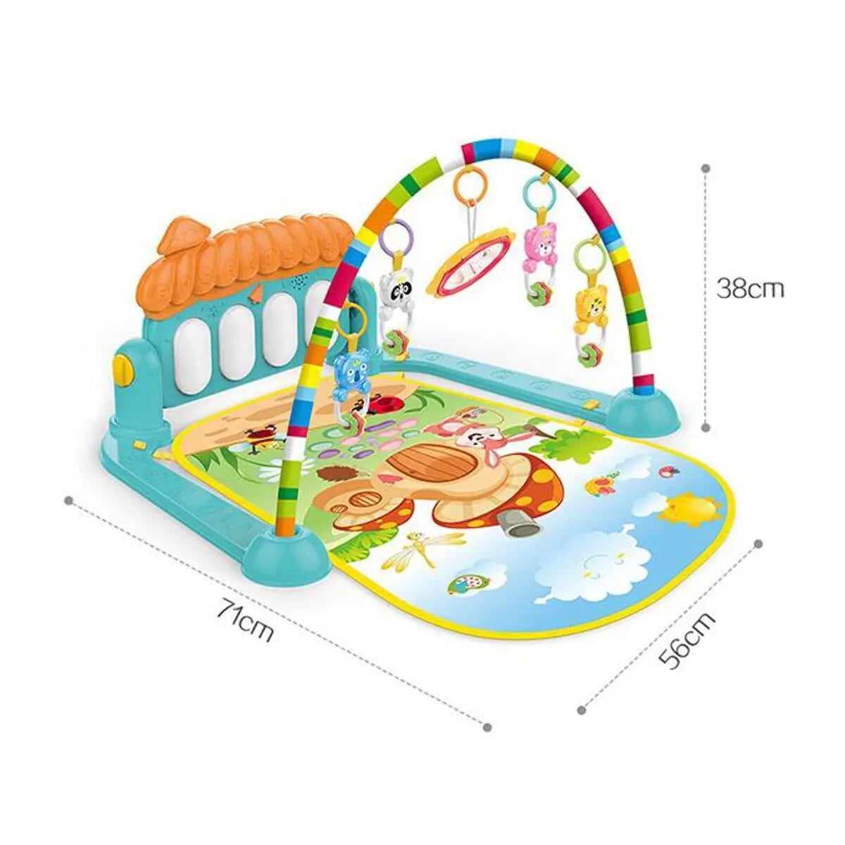 Musical Piano Baby Fitness Rack & play mat Baby & Toddlers BabyGem™ 