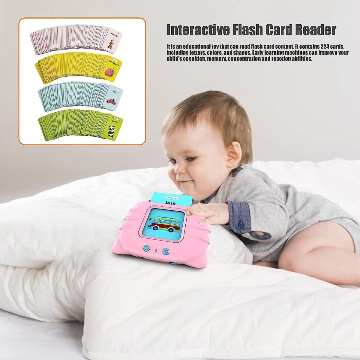 Talking Flash Cards For Kids Educational Learning - Baby Gem