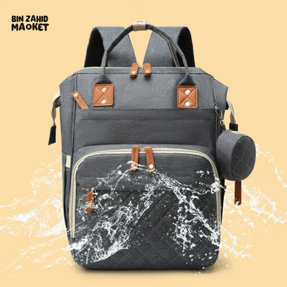 Large Capacity Waterproof Mummy Bag Backpack – Unisex Baby Diaper Bag (Pakistan)