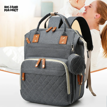 Large Capacity Waterproof Mummy Bag Backpack – Unisex Baby Diaper Bag (Pakistan)