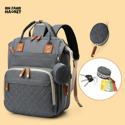 Large Capacity Waterproof Mummy Bag Backpack – Unisex Baby Diaper Bag (Pakistan)