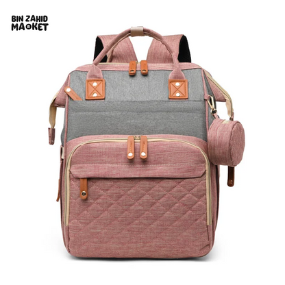 Large Capacity Waterproof Mummy Bag Backpack – Unisex Baby Diaper Bag (Pakistan)